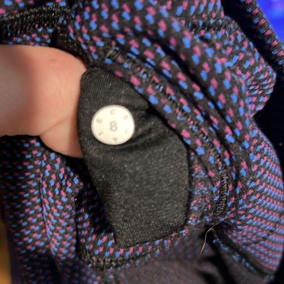 Lululemon Wunder Under Pant (Hi-Rise)
Teeny Check Black Cerulean Blue Size 8 - Picture 7 of 8